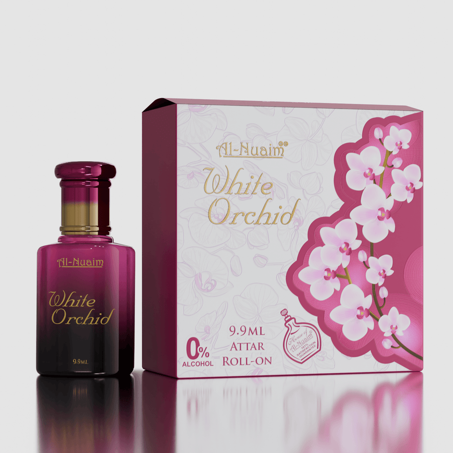 Al Nuaim White Orchid 9.9ML Attar Roll-On Perfume Al Nuaim White Orchid 9.9ML Attar Roll-On Perfume
