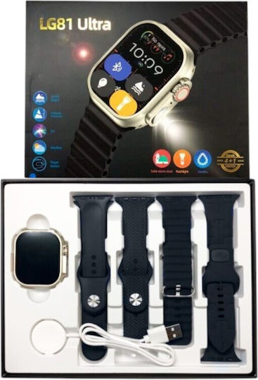 LG81 Ultra Smartwatch with Heart Rate Monitor - TUZZUT Qatar Online Shopping
