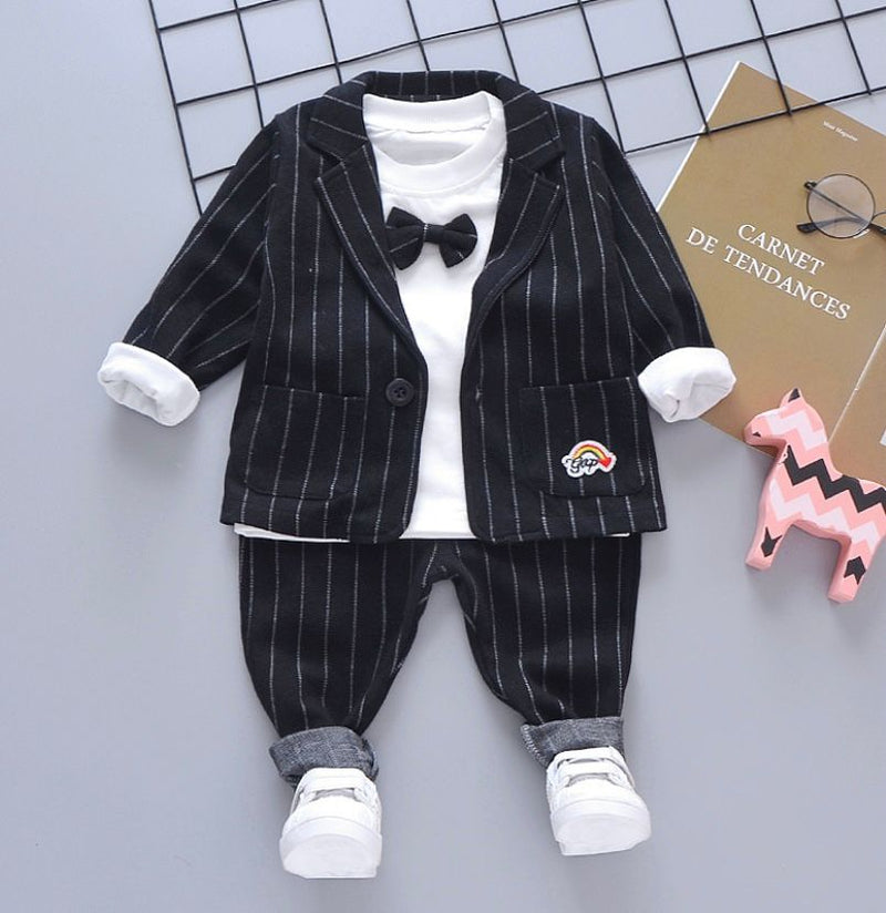 Boys 3-Pieces Set Suit Tie Clothes 253455 (90cm)