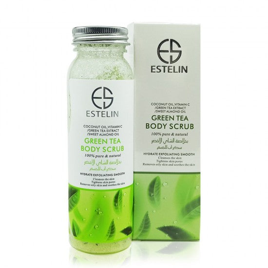 ESTELIN  Green Tea Body Scrub - 200g ES0008 - Tuzzut.com Qatar Online Shopping