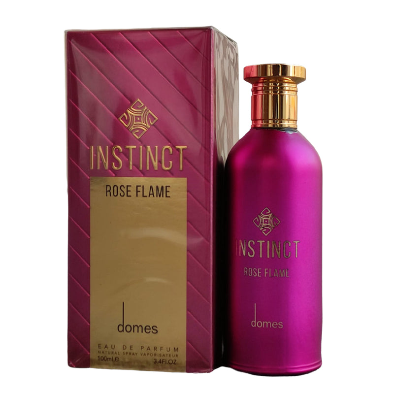 Instinct Rose Flame 100ml Eau De parfum By Domes For Men and Women - Tuzzut.com Qatar Online Shopping