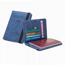 Passport Holder Cover, PU Leather RFID Travel Wallet Case Organiser Accessories, Passport Cover, Business Cards, Credit Cards, Boarding Passes - Tuzzut.com Qatar Online Shopping