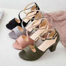 Women's High Heel Sandals Peep Toe Shoes - A21 - Tuzzut.com Qatar Online Shopping
