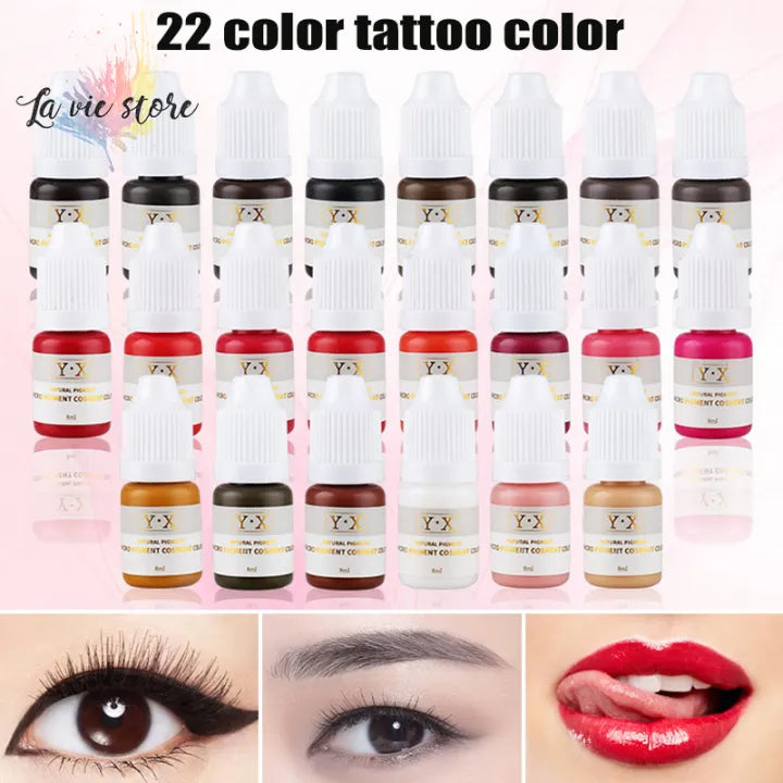 1pcs 8ml Microbalding Pigment Tattoo Ink Colors 3d Embroidery Accessories - Tuzzut.com Qatar Online Shopping