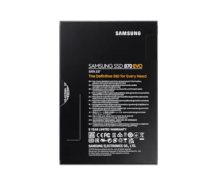 Samsung MZ-77E1T0BW Internal Solid State Drive SSD 870 EVO 1TB 2.5 inch SATA III - Tuzzut.com Qatar Online Shopping