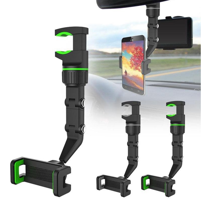 Multi-Function Adjustable 360° Universal Car Rearview Mirror Phone Holder Mount S4266722 Multi-Function Adjustable 360° Universal Car Rearview Mirror Phone Holder Mount S4266722