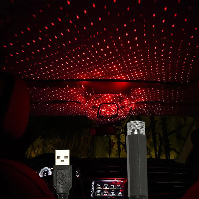 1 Pcs Mini LED Car Roof Star Night Lights Projector Decorative Light S4783256