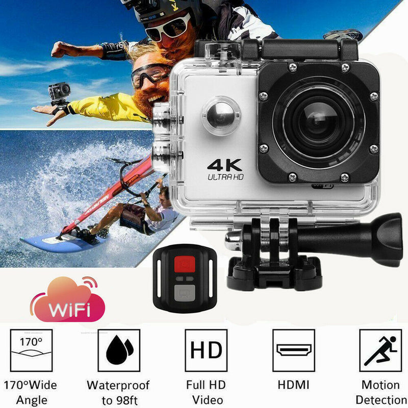 4K Wifi Ultra HD 1080P Sport Action Camera DV Video Waterproof Camcorder with remote - Tuzzut.com Qatar Online Shopping