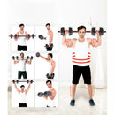 Home Gym 40KG Dumbbell/Barbell Set, Adjustable Dumbbells Weight Set Fitness Biceps Exercise Barbell/Dumbbells - Tuzzut.com Qatar Online Shopping