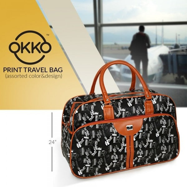 OKKO Tatoo Print Travel Bag - Tuzzut.com Qatar Online Shopping