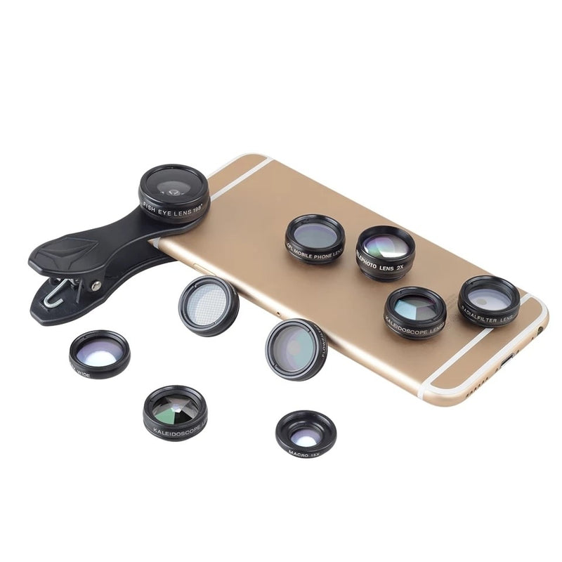 Apexel 10 in 1 Cell Phone Camera Lens Kit - APL-DG10 - Tuzzut.com Qatar Online Shopping