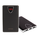 sPass Fast Charge 3 USB Port 30,000 mAh Power Bank With LCD For Smartphones & Tablets (K6), Black - Tuzzut.com Qatar Online Shopping