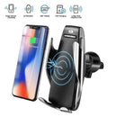 S5 Automatic Clamping Wireless Car Charger For iphone Android Air Vent Phone Holder 360 Degree Rotation Charging Mount Bracket - Tuzzut.com Qatar Online Shopping