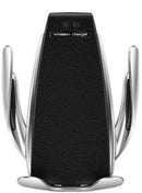 S5 Automatic Clamping Wireless Car Charger For iphone Android Air Vent Phone Holder 360 Degree Rotation Charging Mount Bracket - Tuzzut.com Qatar Online Shopping