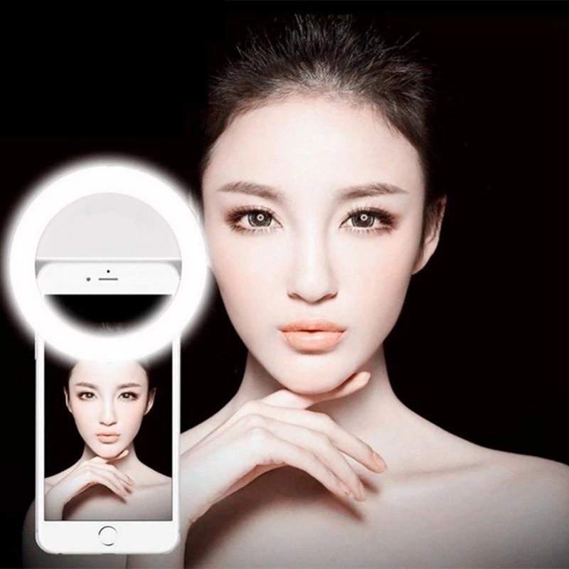 Selfie Ring Light Cell Phone LED Camera Light Clip for Mobile Phones/PC/Tablets - Tuzzut.com Qatar Online Shopping