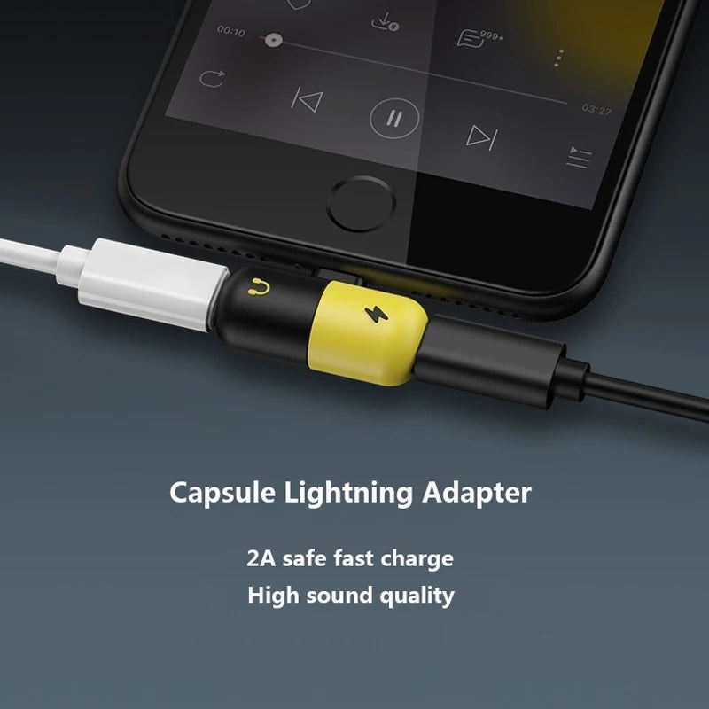 Capsule Lightning Splitter for iPhone - LS130 - Tuzzut.com Qatar Online Shopping