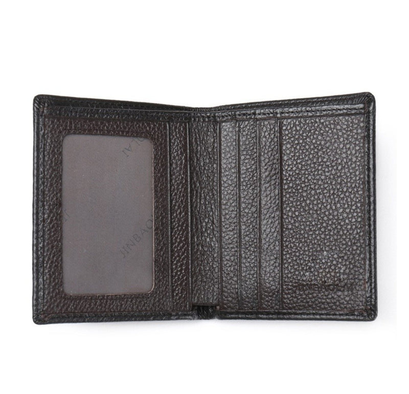 Short Mini Genuine Leather Men's Wallet Purse Card Holder - JINBAOLAI CW- 8046 - TUZZUT Qatar Online Store