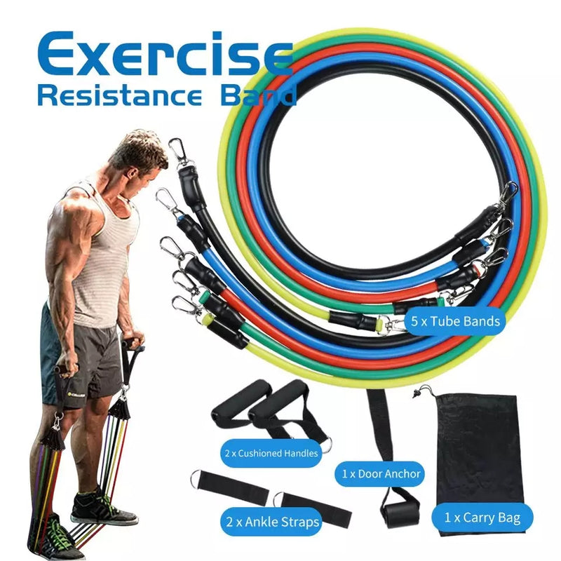 Pull Rope Fitness Exercises Resistance Bands Set - TUZZUT Qatar Online Store