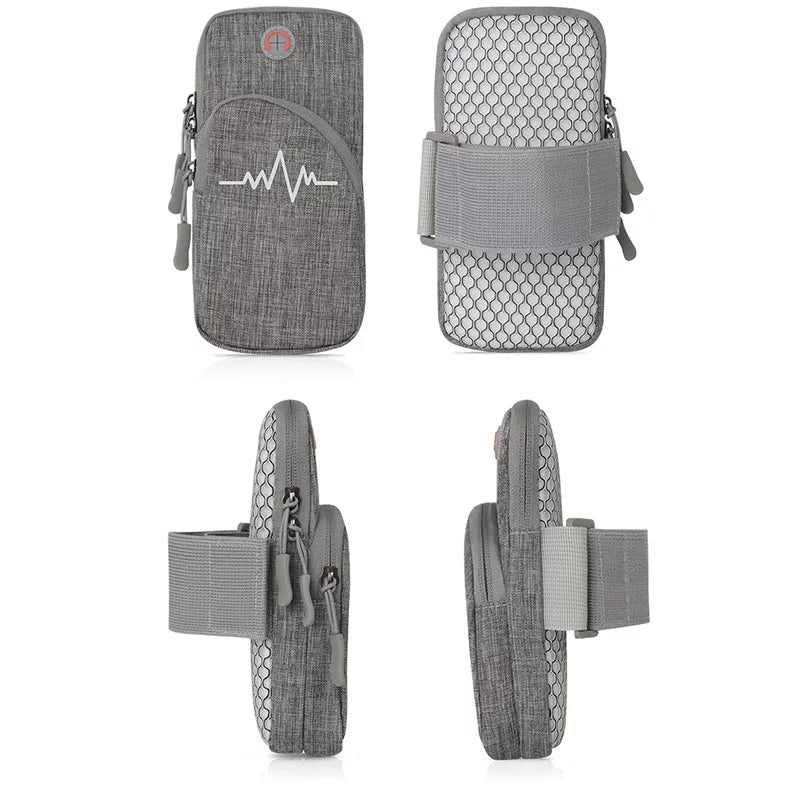 Phone Arm Bag with Zipper Portable Arm Pouch for Running Sports Fitness - Tuzzut.com Qatar Online Shopping