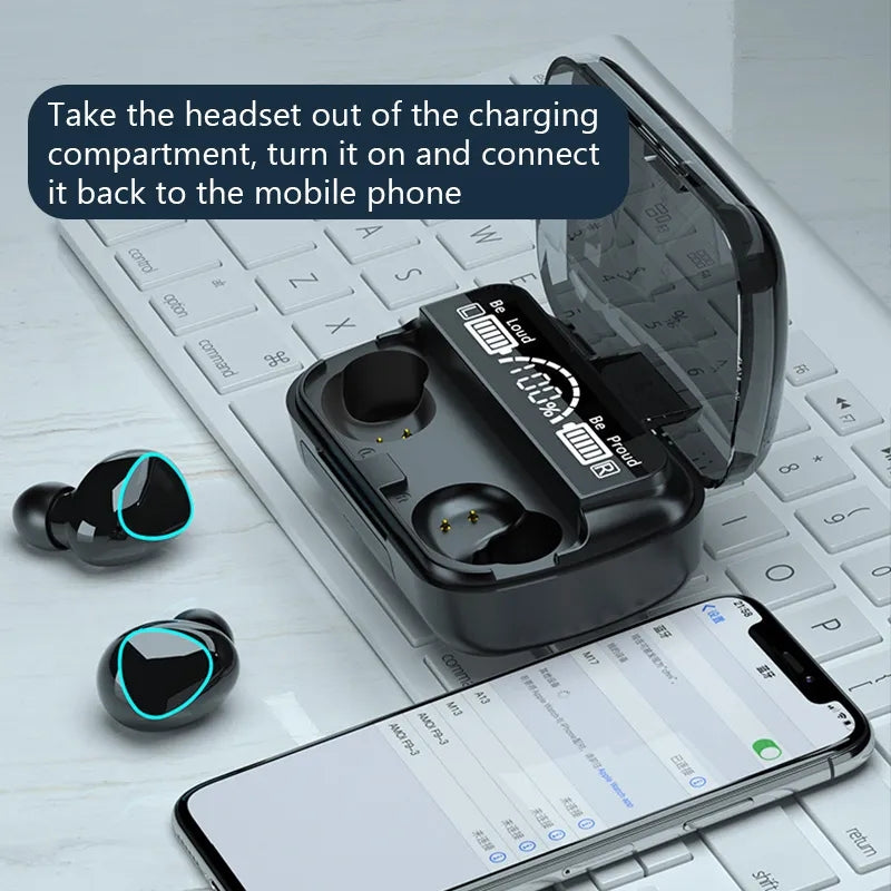 M10 TWS Bluetooth 5.1 Wireless Headphones Earbuds - Tuzzut.com Qatar Online Shopping
