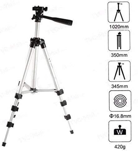 WT 3110 Lightweight Tripod with Adjustable-height legs Free Phone Holder with Bag - Tuzzut.com Qatar Online Shopping