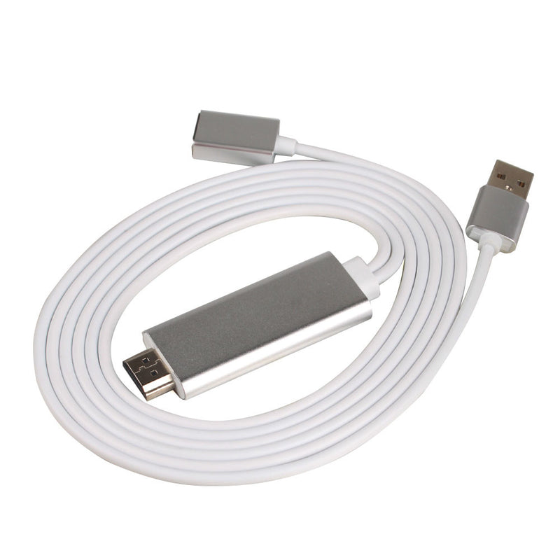 USB To HDMI Cable HDTV Mirroring Adapter For iPhone/Android L6M-2M 1080P - Tuzzut.com Qatar Online Shopping