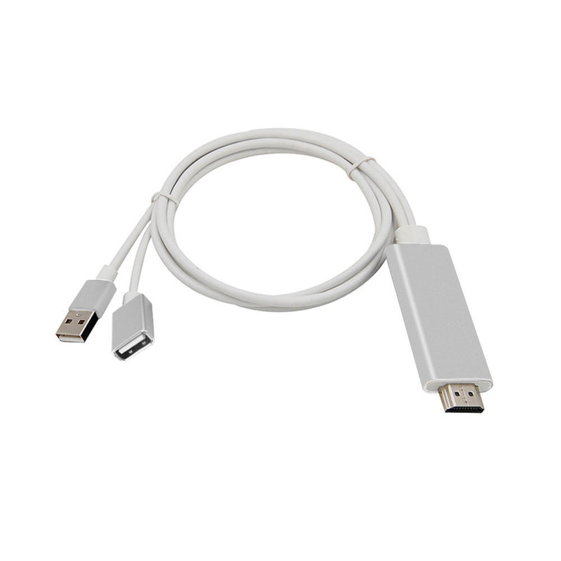 Cable Adaptador HDMI TV HDTV y Cable USB 1080P para iPhone 5 6 5S 6S 6+ -  MUNDDY