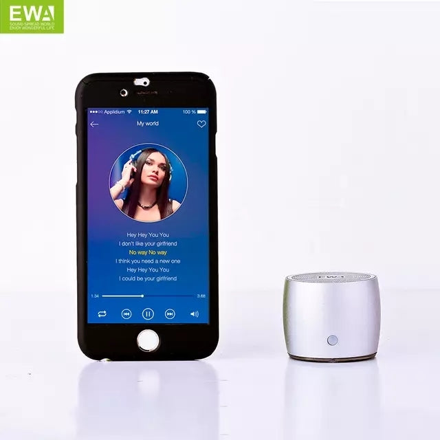 Super Quality EWA A103 Portable Wireless Bluetooth Small Metal Speaker For Mobile Phone/PC/Tablets - Tuzzut.com Qatar Online Shopping