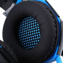 KOTION EACH G2000 Pro Gaming Headset with Mic Over-Ear Led Stereo Music Gaming Headphones Earphone for PS4, New Xbox One, Laptop Tablet Game - Blue-Black - Tuzzut.com Qatar Online Shopping