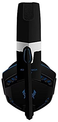 KOTION EACH G2000 Pro Gaming Headset with Mic Over-Ear Led Stereo Music Gaming Headphones Earphone for PS4, New Xbox One, Laptop Tablet Game - Blue-Black - Tuzzut.com Qatar Online Shopping