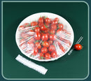 Disposable Plastic Wrap Elastic Food Lid Cap - 50 Pcs Pack - Tuzzut.com Qatar Online Shopping