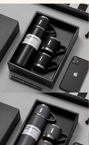500ml 3 in 1 Stainless Steel Vacuum Flask Bottle With Cup Set - Business Gift Set - Tuzzut.com Qatar Online Shopping