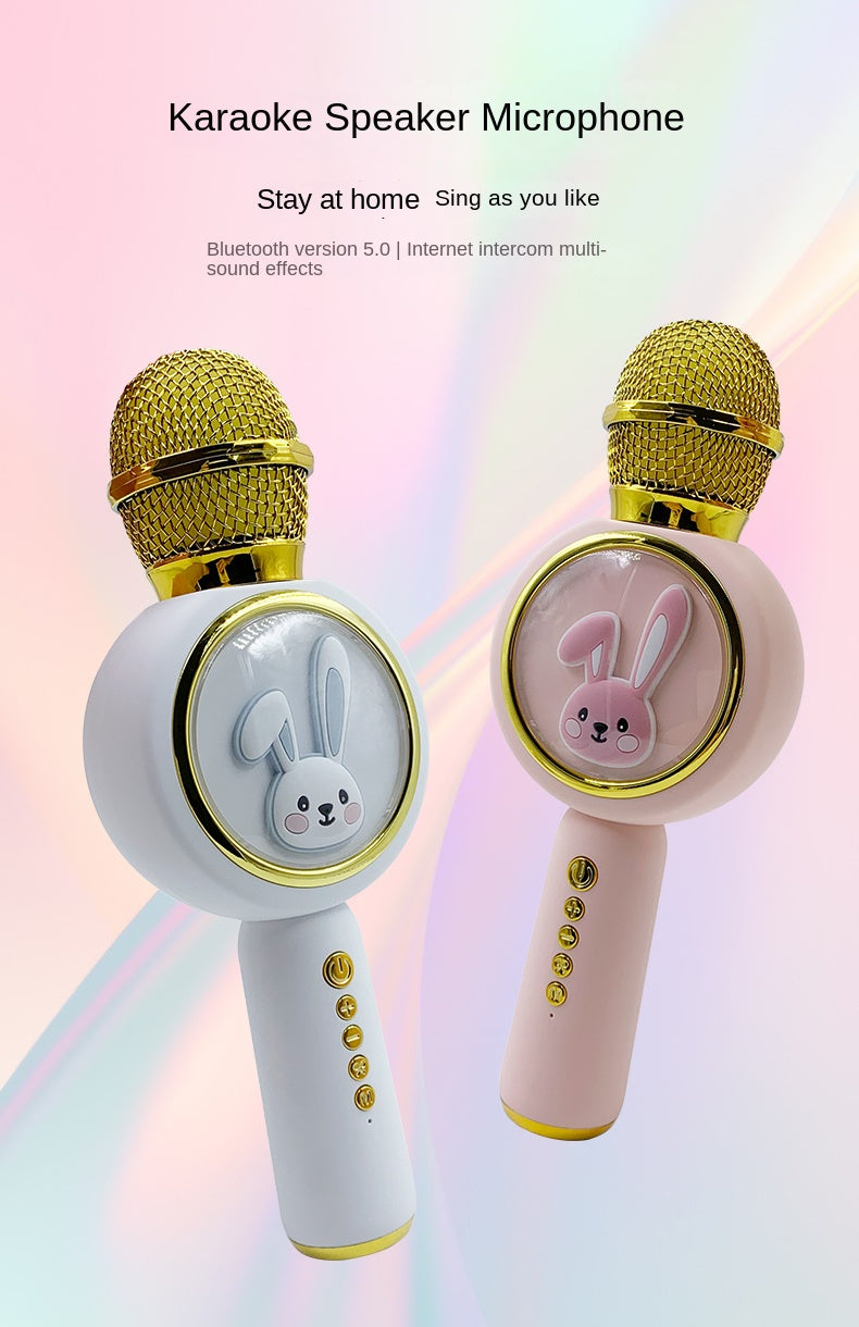 Baby Rabbit X6 Bluetooth TWS Karaoke Wireless Microphone with Magic Voice Changer - Best Gift for Kids - Tuzzut.com Qatar Online Shopping