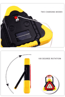 Multifunctional LED Cob Working lamp, Solar Powered Warning Lights Hurry Bolt - HB-7709 - Tuzzut.com Qatar Online Shopping
