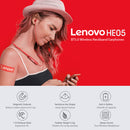 Lenovo HE05 Bluetooth Wireless Neckband Earphone - Tuzzut.com Qatar Online Shopping