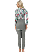 Women's Burkini Modest Swimsuit Set - Grey - Tuzzut.com Qatar Online Shopping
