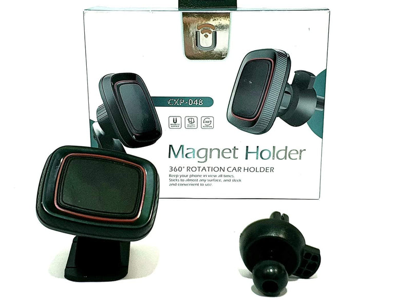 Magnetic Smartphone Holder 360 Rotation Car Holder CXP-048 - Tuzzut.com Qatar Online Shopping
