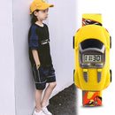 Car Design Children Watches Date Time Cartoon Clock Colorful - Tuzzut.com Qatar Online Shopping