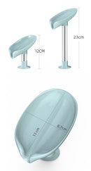 Leaf-Shape Self Draining Soap Dish Holder - Tuzzut.com Qatar Online Shopping