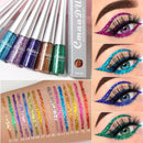 Cmaadu 1PC Liquid Shiny Eye Liners Pigment Silver Green Gold Glitter Professional Waterproof Eyeliners Beauty Cosmetics Women Makeup - Tuzzut.com Qatar Online Shopping