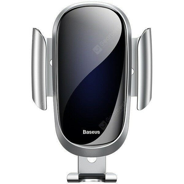 Baseus SUYL - WL01 Gravity Reaction Air Vent Mount Mobile Phone Holder - Silver - Tuzzut.com Qatar Online Shopping