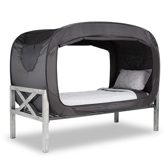 Privacy POP Single Bed Tent, With Double sided zippers - Black - TUZZUT Qatar Online Store