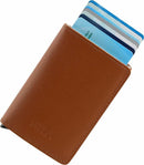 Bitza Ultra Slim Genuine Leather Card Holder Wallet with RFID Protection - Tuzzut.com Qatar Online Shopping