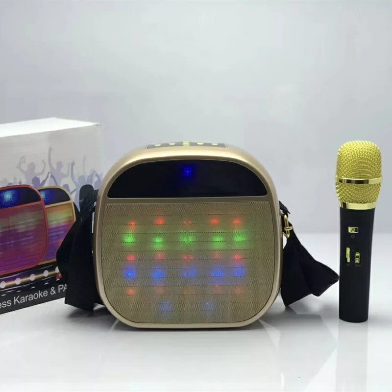 Ysa25 Super Quality Wireless Microphone Led Light Speaker With Shoulder Straps (Assorted Colours) - TUZZUT Qatar Online Store