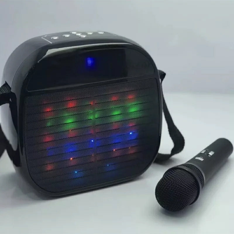 Ysa25 Super Quality Wireless Microphone Led Light Speaker With Shoulder Straps (Assorted Colours) - Tuzzut.com Qatar Online Shopping