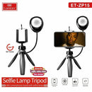 Earldom (ET-ZP15) 360 Degree Rotate Mini Smartphone Tripod with Selfie Lamp - Tuzzut.com Qatar Online Shopping