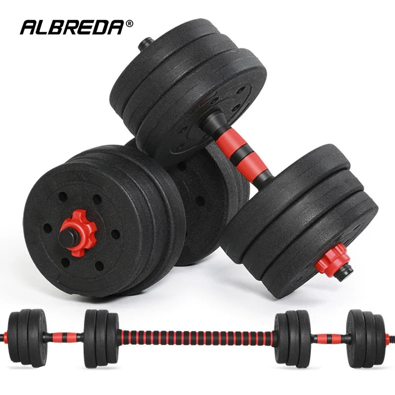 Home Gym 40KG Dumbbell/Barbell Set TUZZUT Qatar Online Shopping