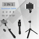 3 In 1 Monopod With Bluetooth Shutter And Build In Tripod WXY-01 - Assorted Colours - Tuzzut.com Qatar Online Shopping