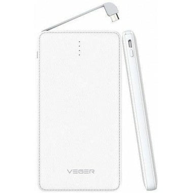 Veger 15000mAh Safe/Efficient/Fashion Power Bank for Smart Phones - V58 ( White) - Tuzzut.com Qatar Online Shopping
