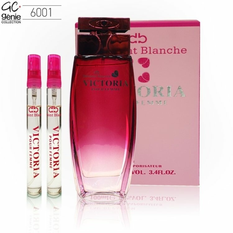 Delmont Blanche Victoria Pour femme 100ml + 2pcs 10ml travel bottles (Genie Collection) - Tuzzut.com Qatar Online Shopping